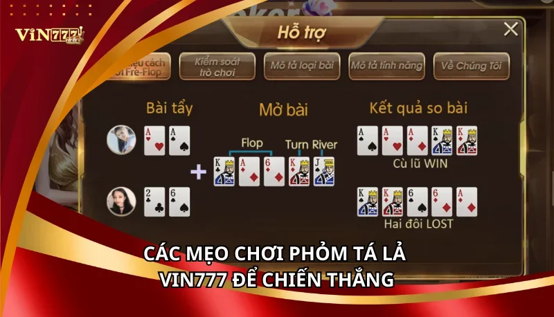 Phỏm Tá Lả Vin777: Luật Chơi Và Cách Tính Điểm A-Z 7 Các mẹo chơi Phỏm Tá Lả Vin777 để chiến thắng