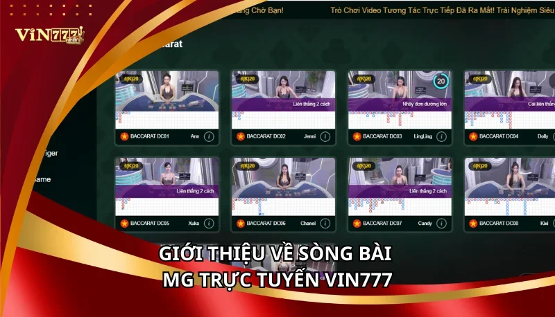 Sòng Bài MG Trực Tuyến Vin777: Các Trò Chơi Và Mẹo Chơi A-Z 5 Giới thiệu về sòng bài MG trực tuyến Vin777