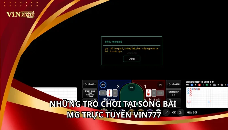 Sòng Bài MG Trực Tuyến Vin777: Các Trò Chơi Và Mẹo Chơi A-Z 6 Những trò chơi tại sòng bài MG trực tuyến Vin777