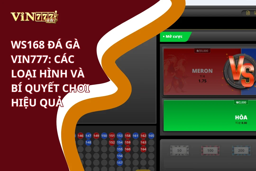 WS168 Đá gà tại Vin777