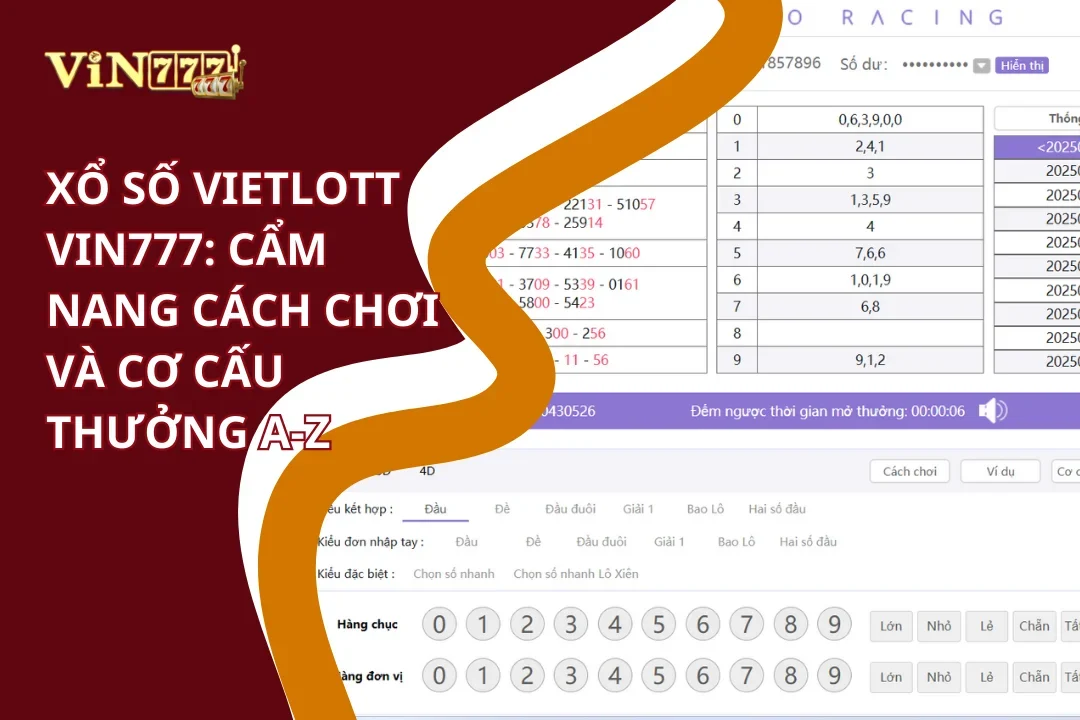 Cẩm nang cách chơi xổ số vietlott